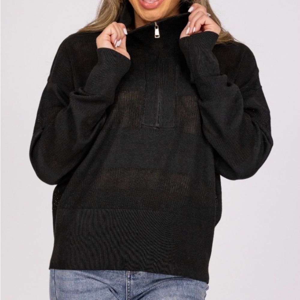 White Birch Black Women's Cowl Neck Sweater
